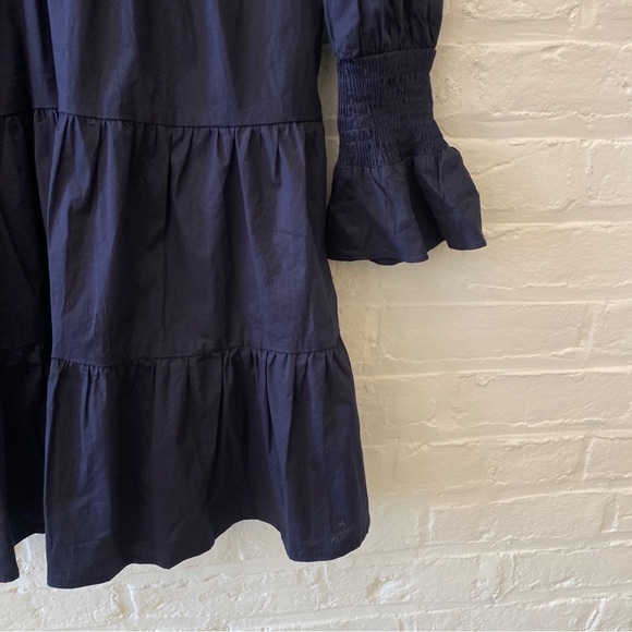 Tuckernuck || Pomander Place Cotton Poplin Kenzo Dress Navy Blue Small - Picture 3 of 8